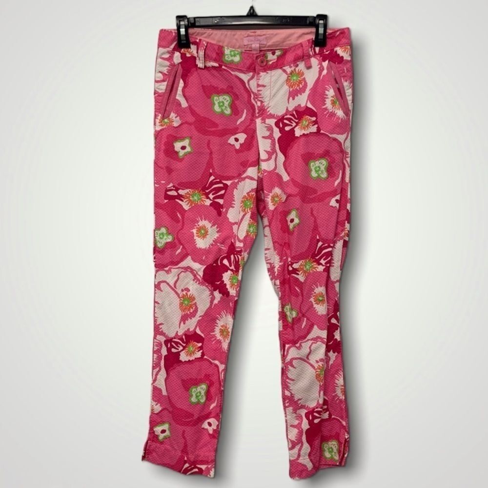 Lilly Pulitzer Cherry Begonias Pink Pants